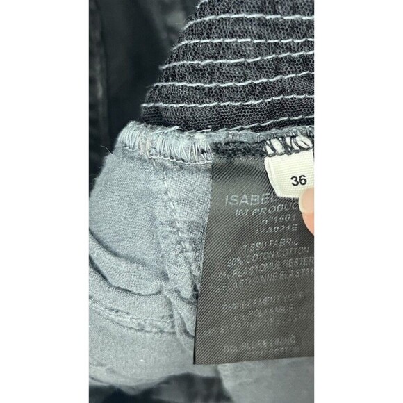 Isabel Marant Etoile Pelona Biker Dark Gray Jeans Grunge Edgy Size FR 36 US 4 - Picture 7 of 8